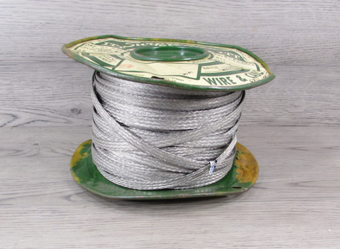 1/2″ BRAIDED GROUND STRAP 6 AWG 240 Stranded Tinned Copper Flat Braid 25Lbs.