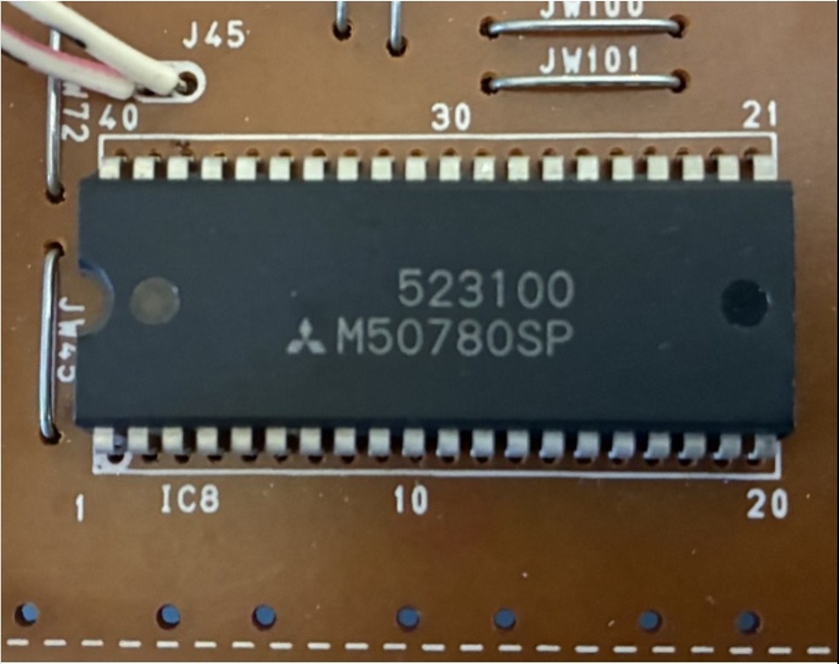 2pcs MITSUBISHI M50780SP SDIP-40 RH