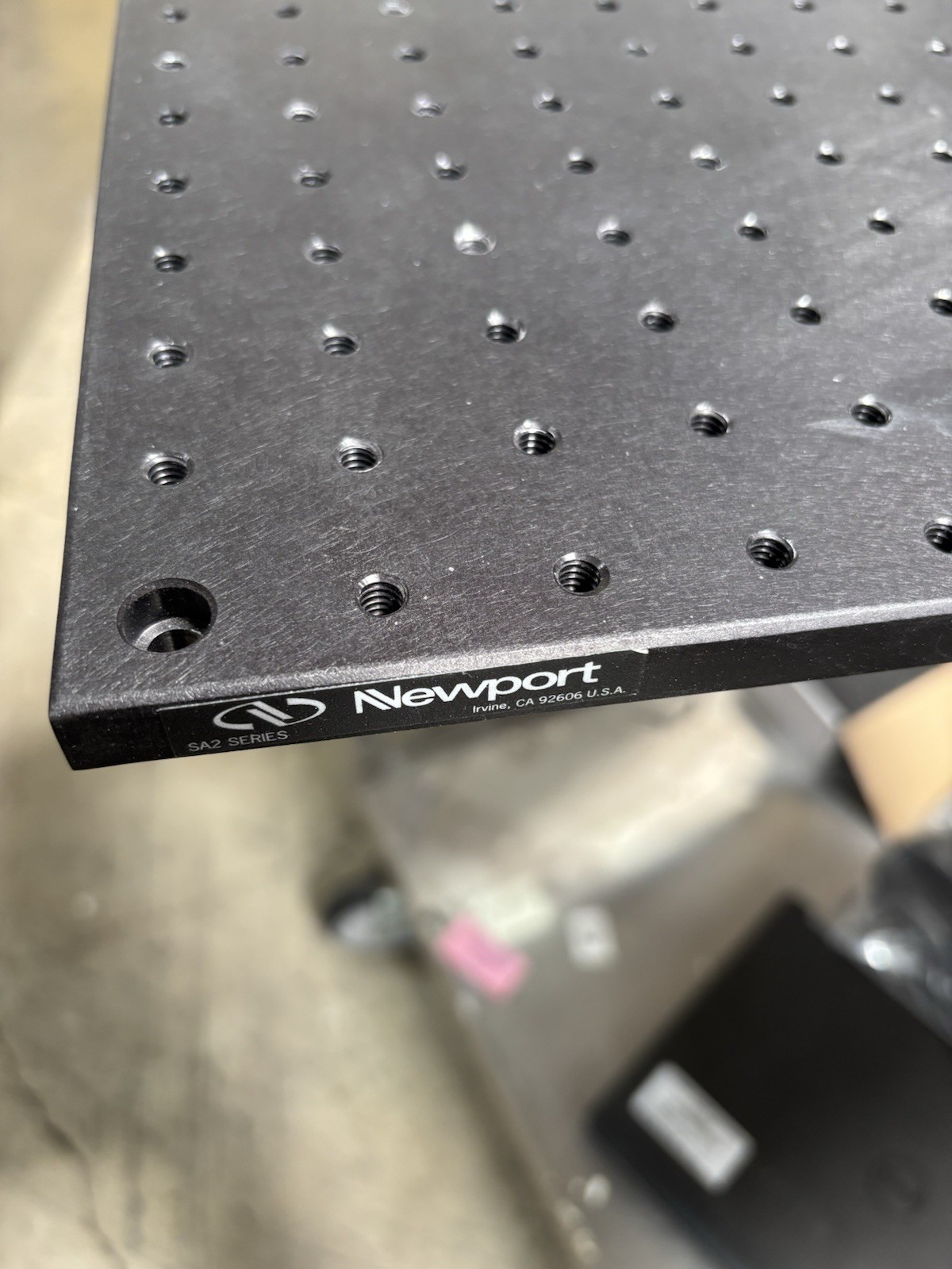 Optical Aluminum Breadboard 24”x24”x.5” For Mounting Optical Components