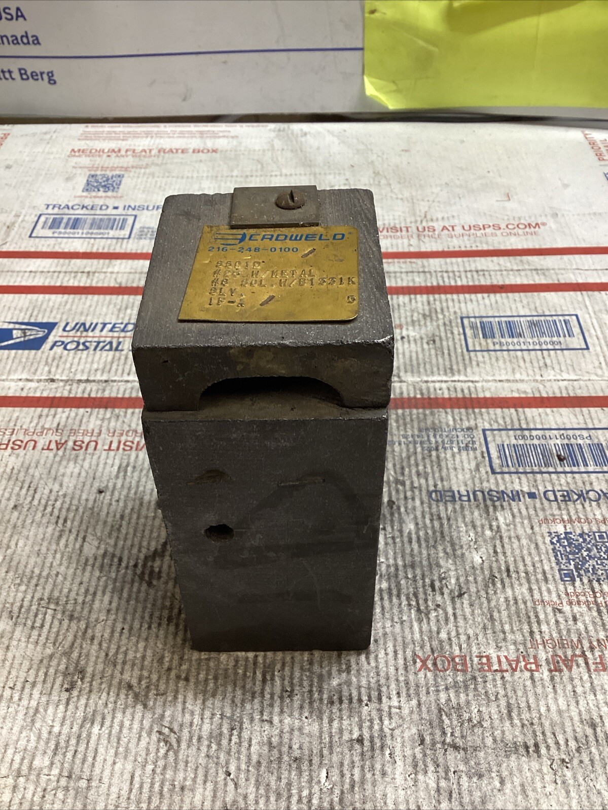 ERICO CADWELD IPA SSC1D MOLD #8 SOL W/B1331K RUN & TAP #25 CART ED4U 3295