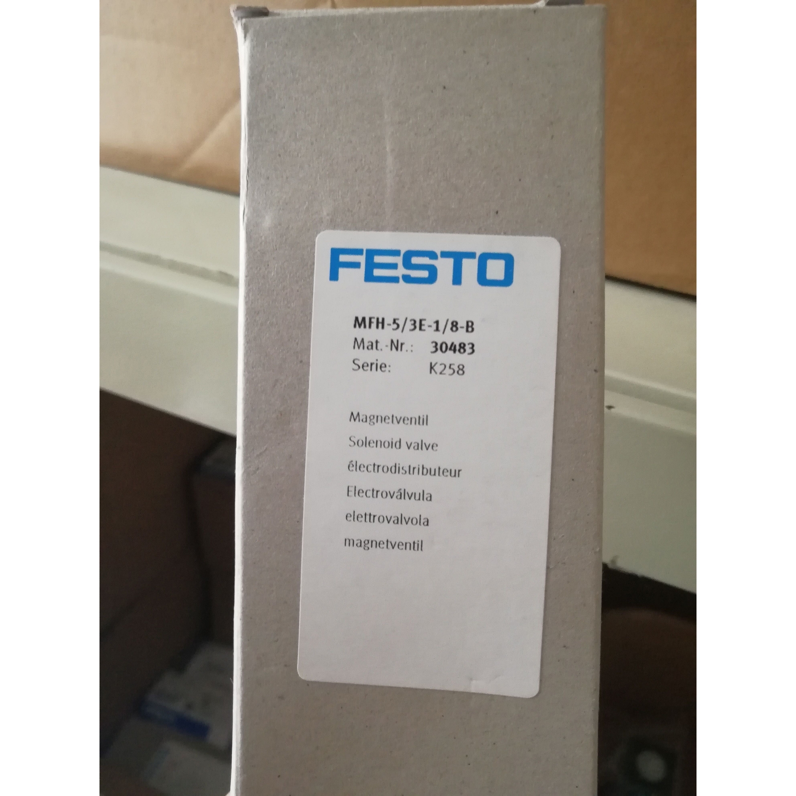 1PC New FESTO MFH-5/3E-1/8-B 30483 Solenoid Valve Expedited Shipping