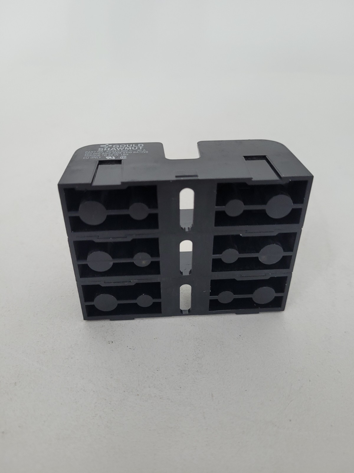 Lot of 3 – 30320 Gould 600 Volt 30 Amp 3 Pole Fuse Holders – Next Day Option