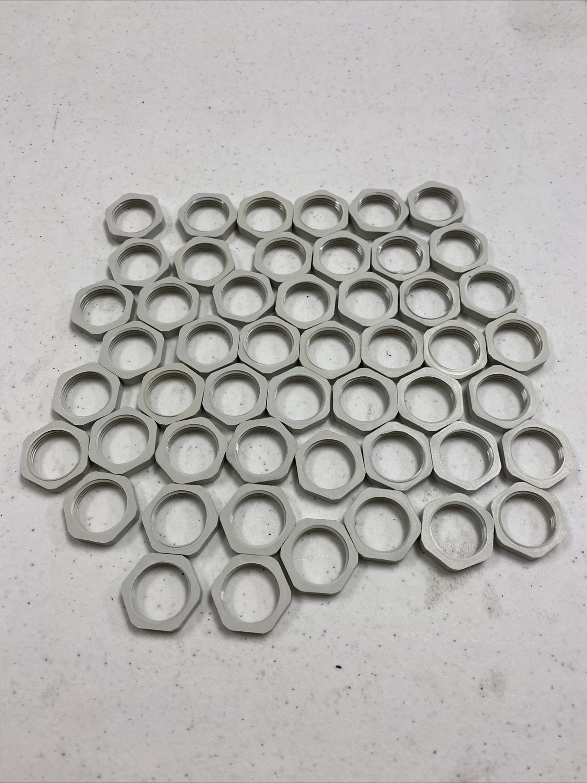 New Lot Of (50) Altech Corp. Schlemmer 7211981 Gegenmutter M20 Locknut Hellgrau