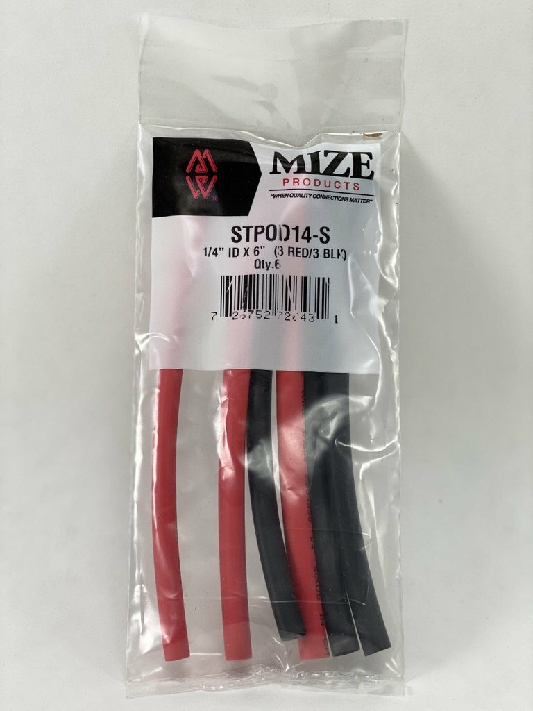 Mize Polyolefin Dual Wall Heat Shrink Tubing w/ Adhesive Choose From 6 Sizes