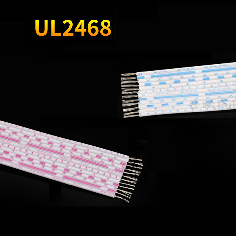 9/7/8/9/10/12 Way Flat Ribbon Cable Hook-up Wire Red-White Blue-White 24 26AWG
