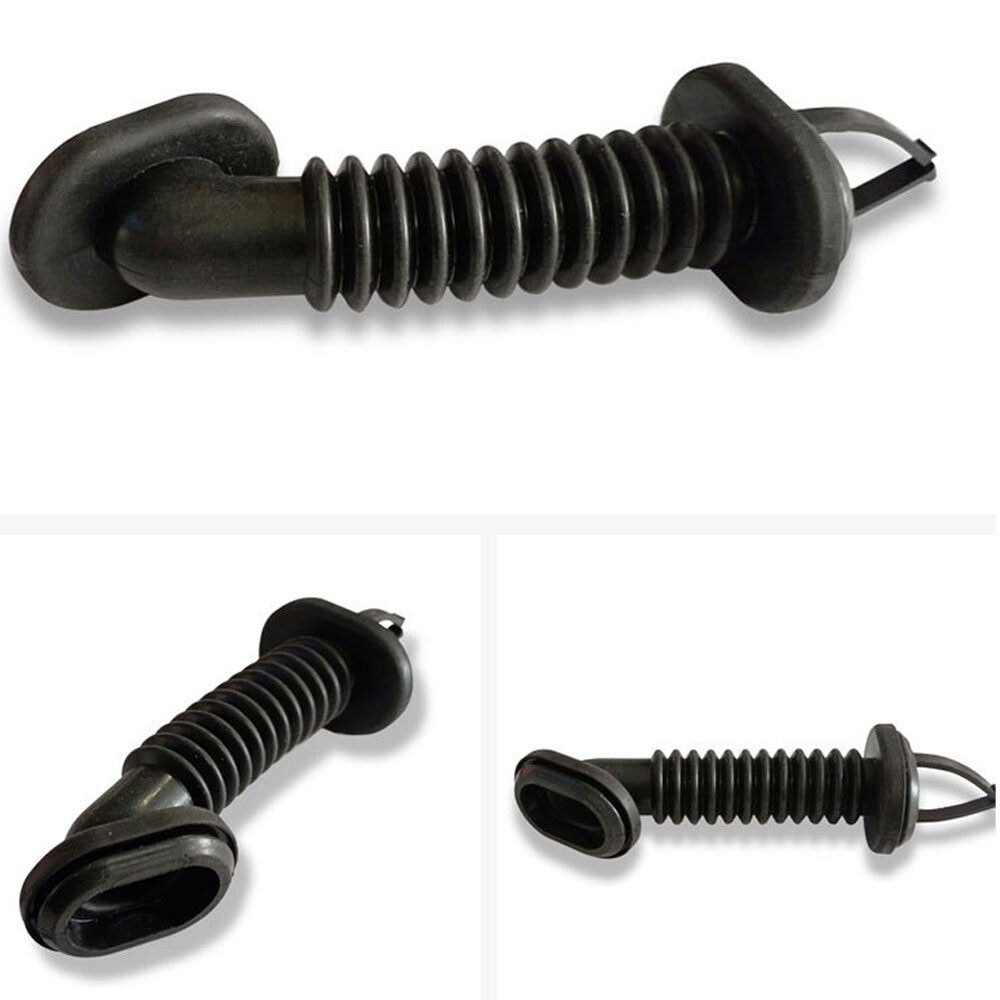 1X 25mm x 39mm Car Harness Wiring Door Tube Rubber Sleeve Dust-proof Oval Black