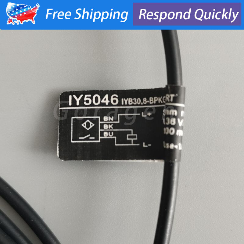 For IFM IY5046 Proximity Sensor Switch IYB30,8-BPKG/V2A 100mA 0.8mm 10-36VDC