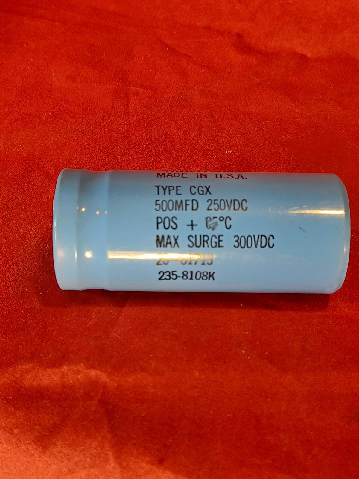 Mallory 500MFD 250VDC 300VDC 20-61713 235-8108K