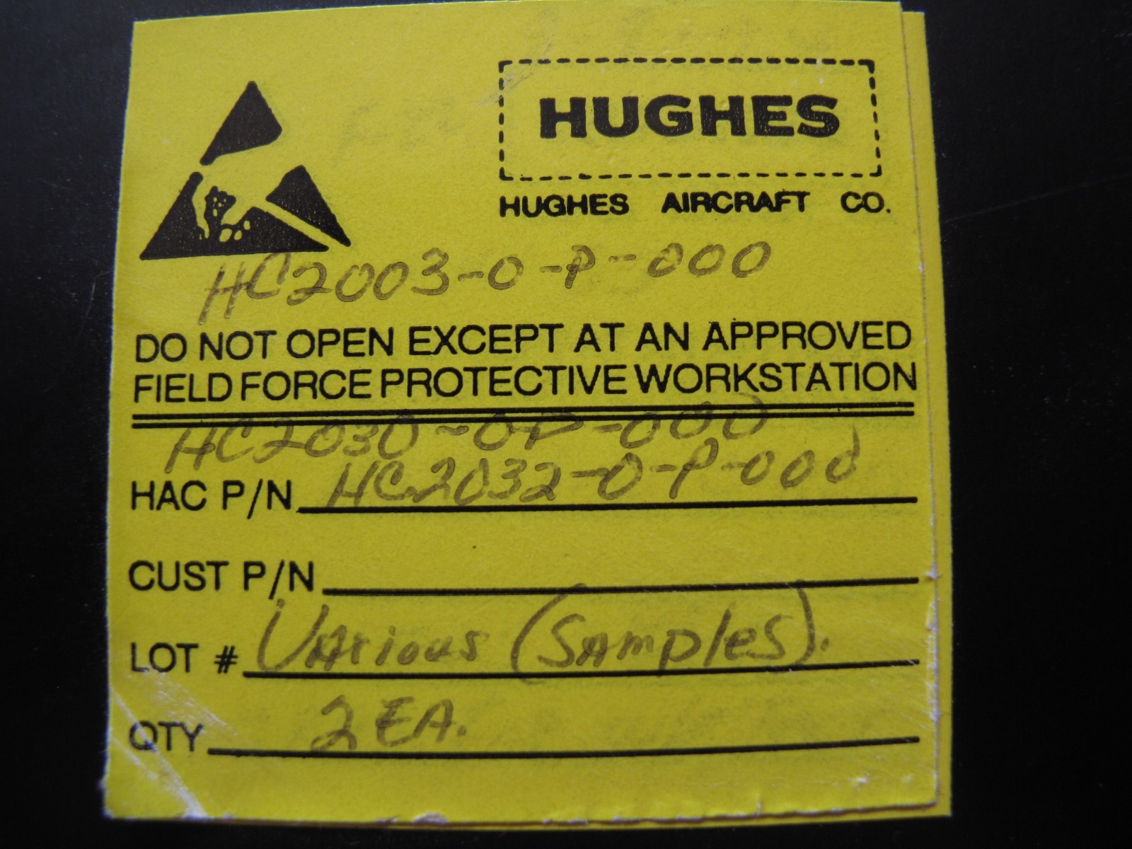 vintage HUGHES Samples Microprocessor Chip Lot of 4 – Unused