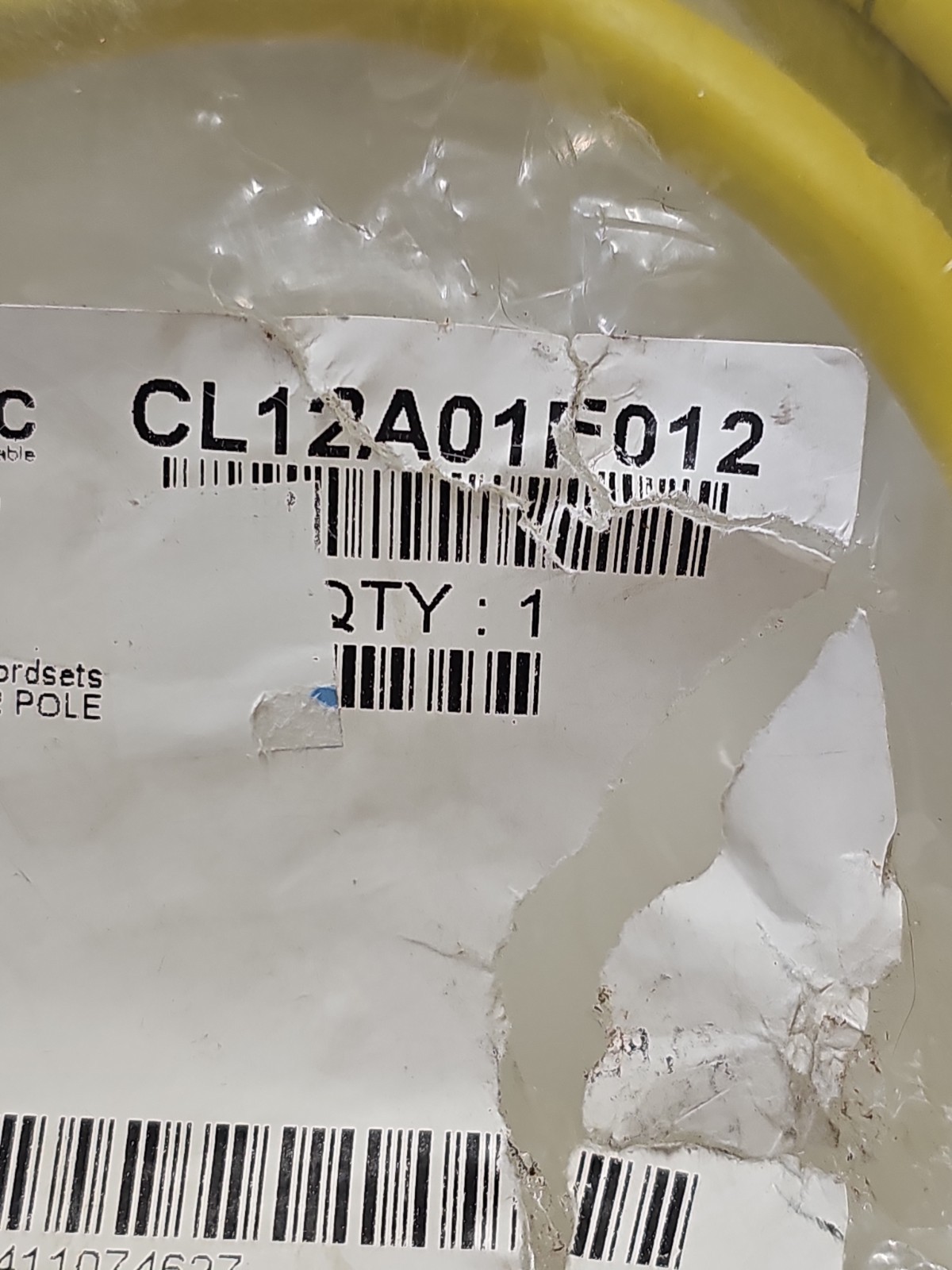 Amphenol TPC CL12A011 012 Quick-Connex Mini Cordset Super-Trex 16 AWG 2-Pole 12′