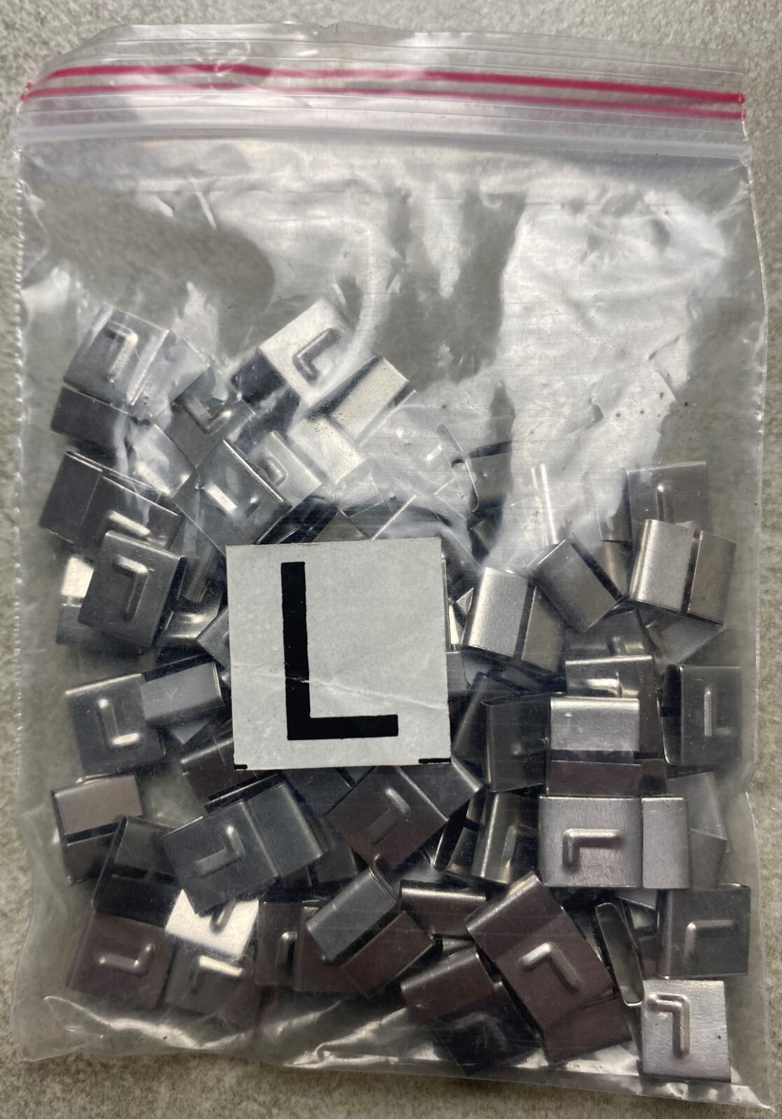 HAYATA ID-L, Stainless Steel Cable Marker 316SS, Symbol “L” , 100 Pc’s Pkt