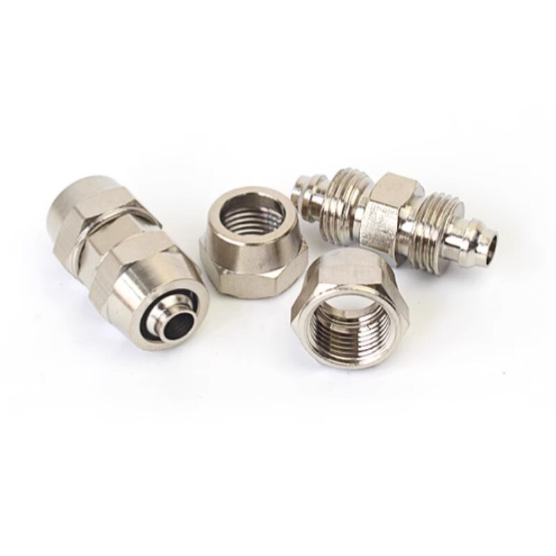 4mm-16mm OD Pneumatic Straight Quick Connector Push In Fitting For Air Tube Hose