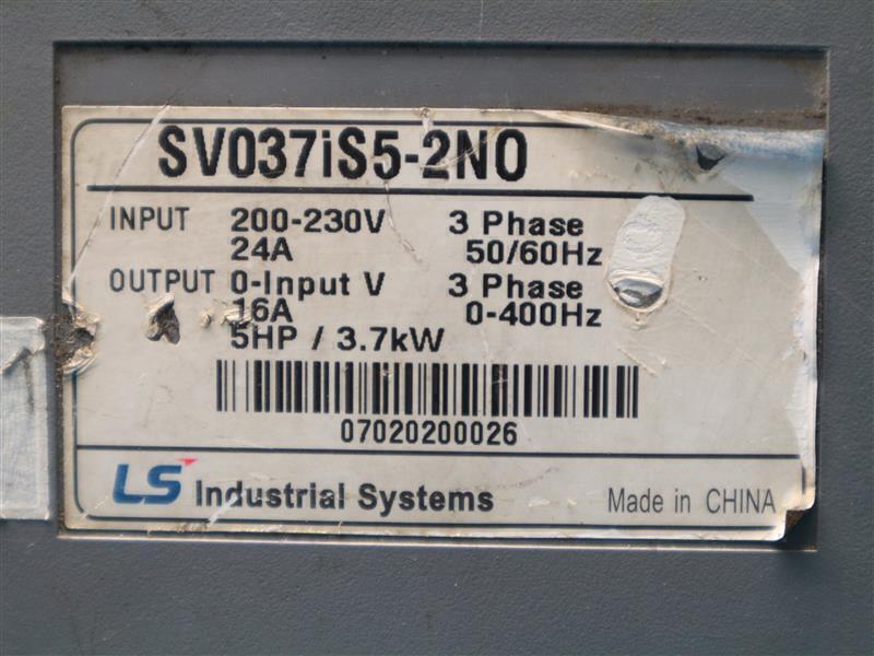 LS Industrial Systems SV037iS5-2N0 SV037iS5-2NO Inverter General Purpose AS IS
