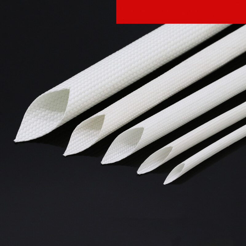 Silicone Fiberglass Sleeving Braided Wires Cable Protective Tubing Insulation