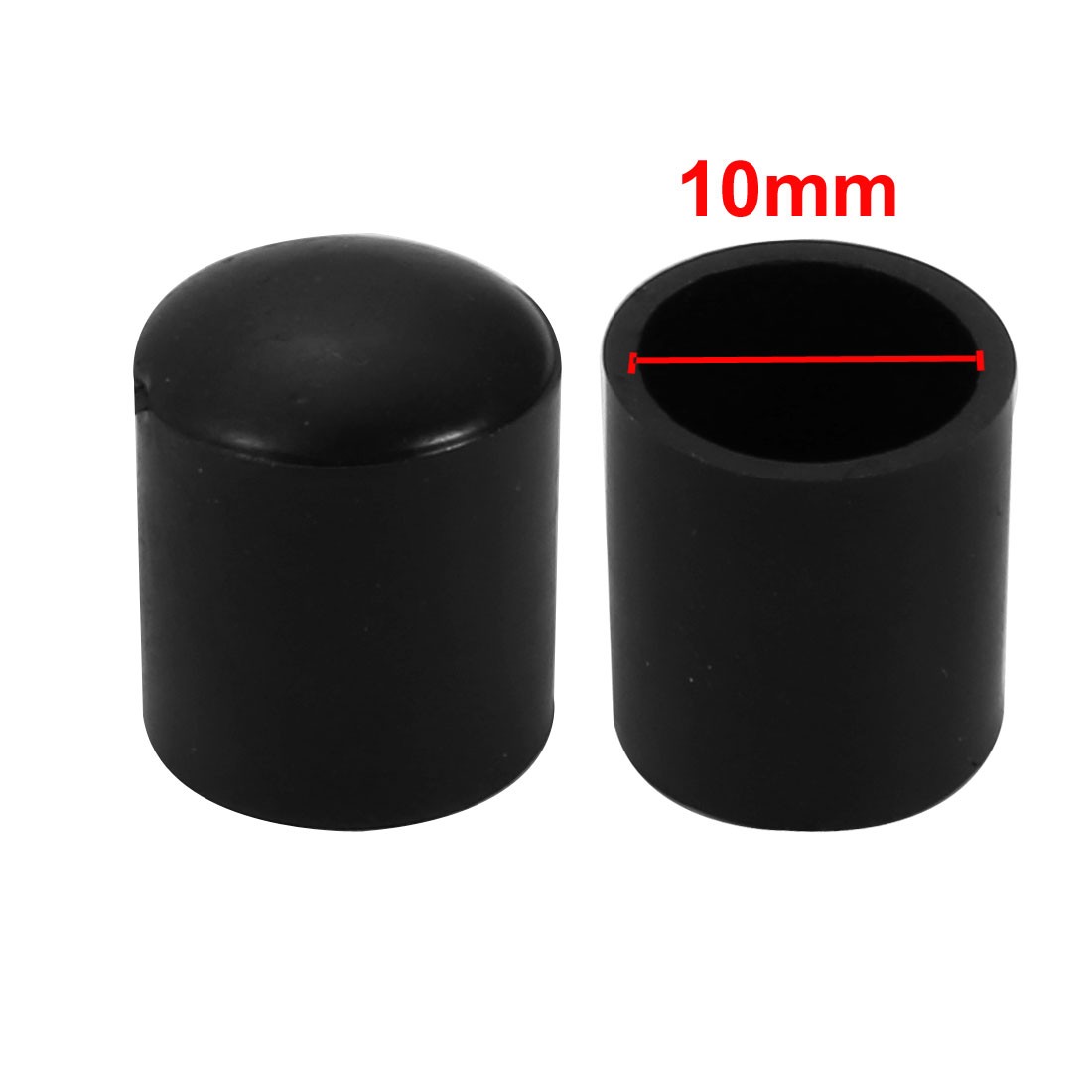 10m Inner Diameter Chair Leg Floor Protectors Table Feet Tips Covers Caps 20Pc