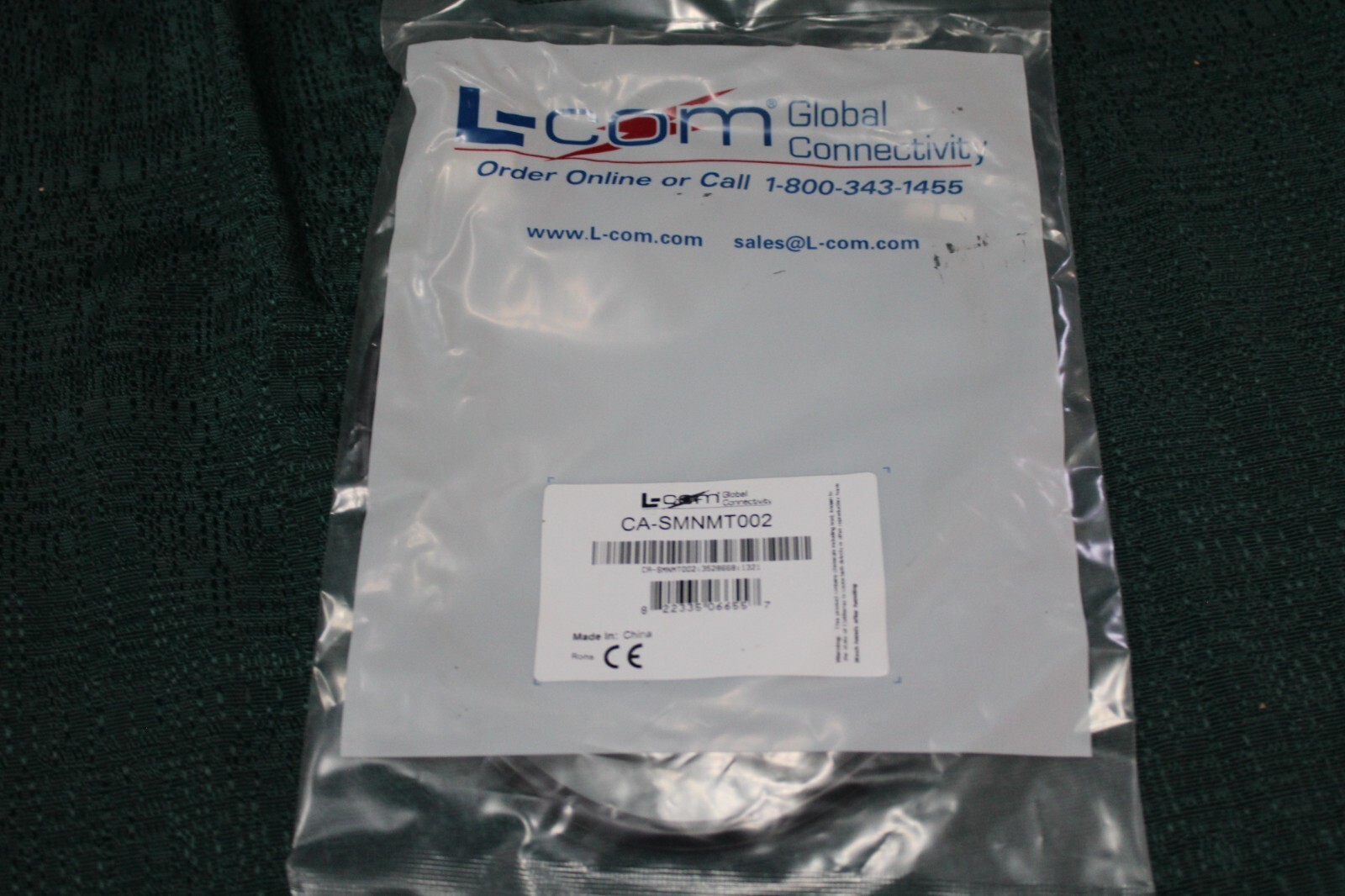 Lot of 40 L-Com CA-SMNMT002 Cable Assembly Coaxial SMA to N-Type 24.00″