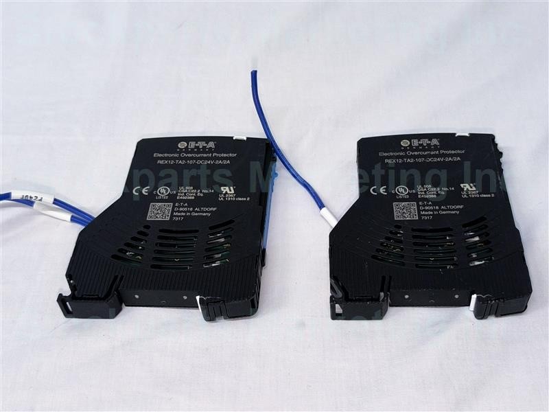 LOT 2PCS ETA Germany REX12-TA2-107-DC24V-2A/2A Electronic Overcurrent Protector