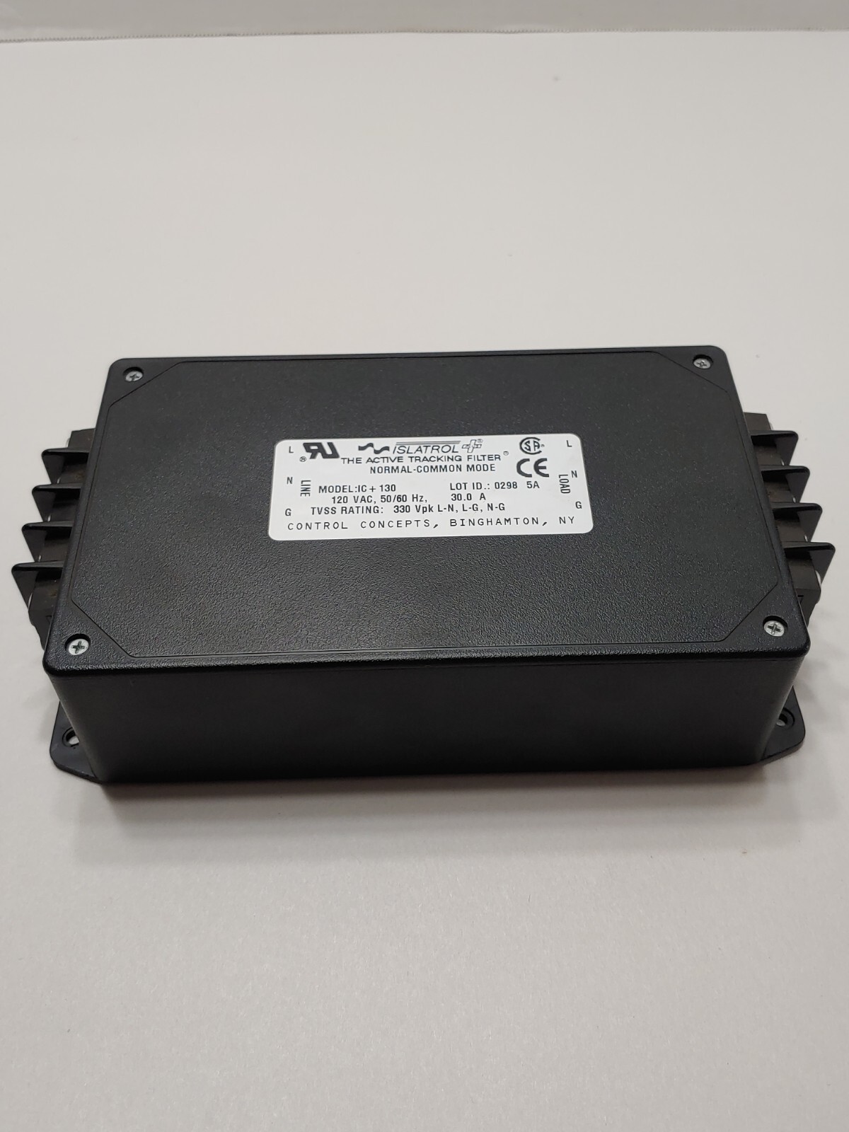 Control Concepts IC+130 Islatrol Plus Active Tracking Filter, 120VAC 50/60HZ 30A