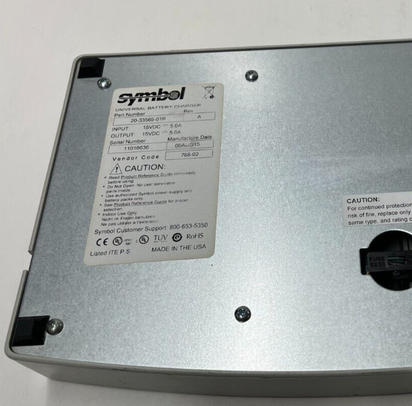 SYMBOL TECHNOLOGIES Universal Battery Charger 20-33569-01R