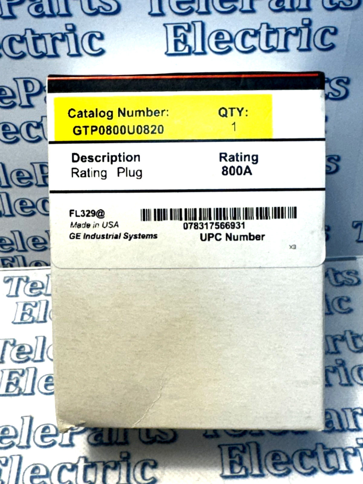 GE ENTELLIGUARD GTP0800U0820 Rating Plug 800 AMP (Stock # Q-23