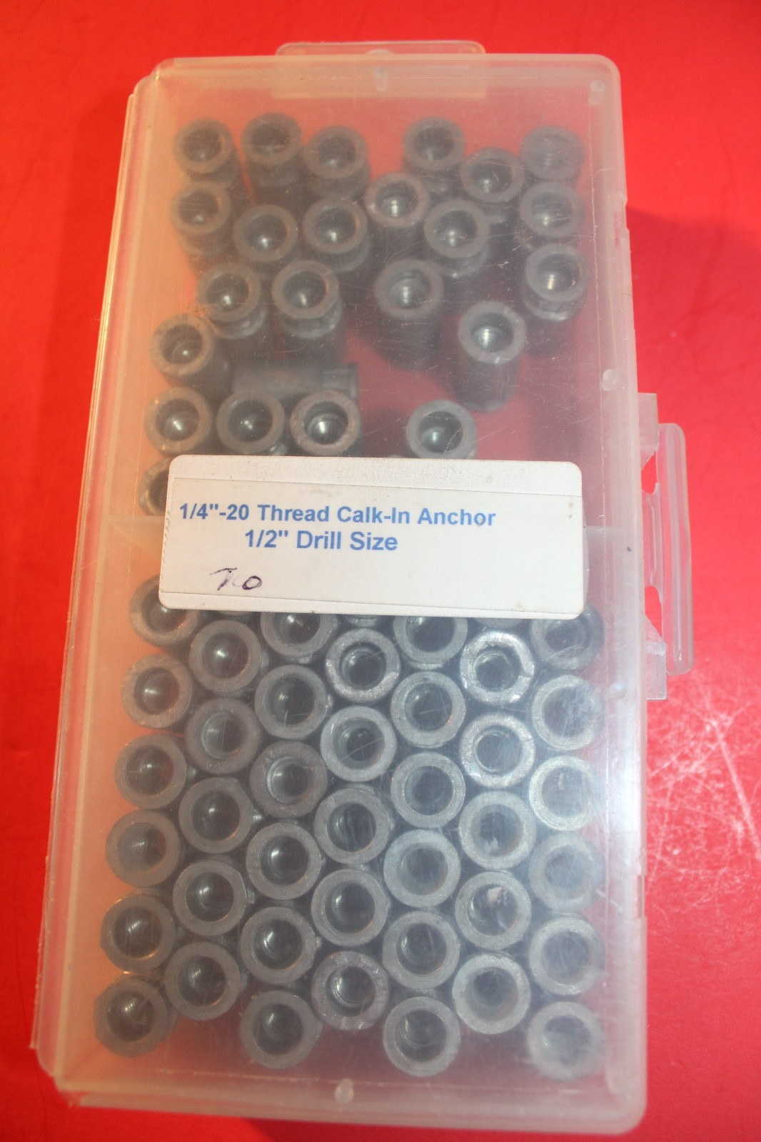 70 Pieces 1/4″-20, 1/2″ Drill Machine Screw Anchor, 70 Pieces