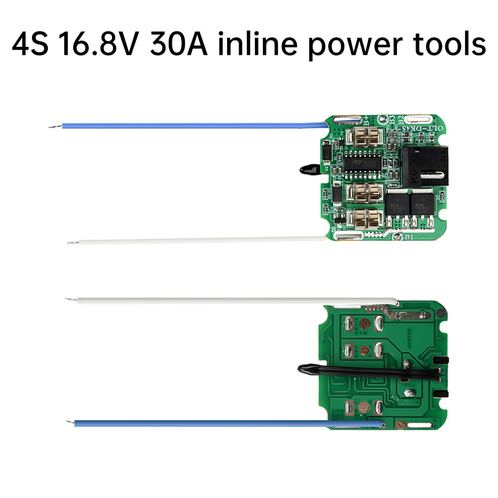 4S 16.8V 30A 18650 Li-ion Battery Protection Board BMS Dual MOS for Power Tools