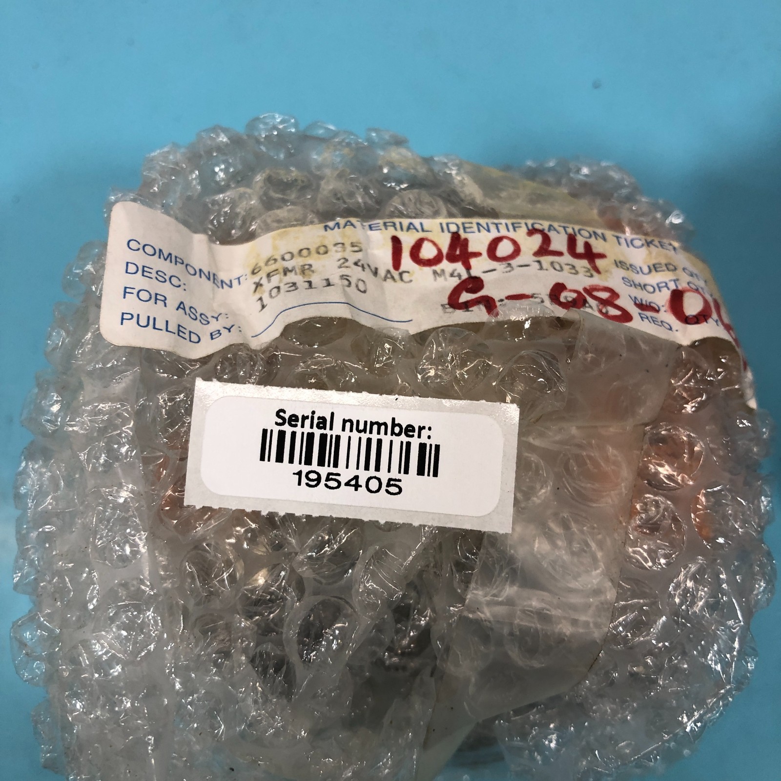 Eaton 6600085 Signal Transformer, M4L-3-1033, 195405