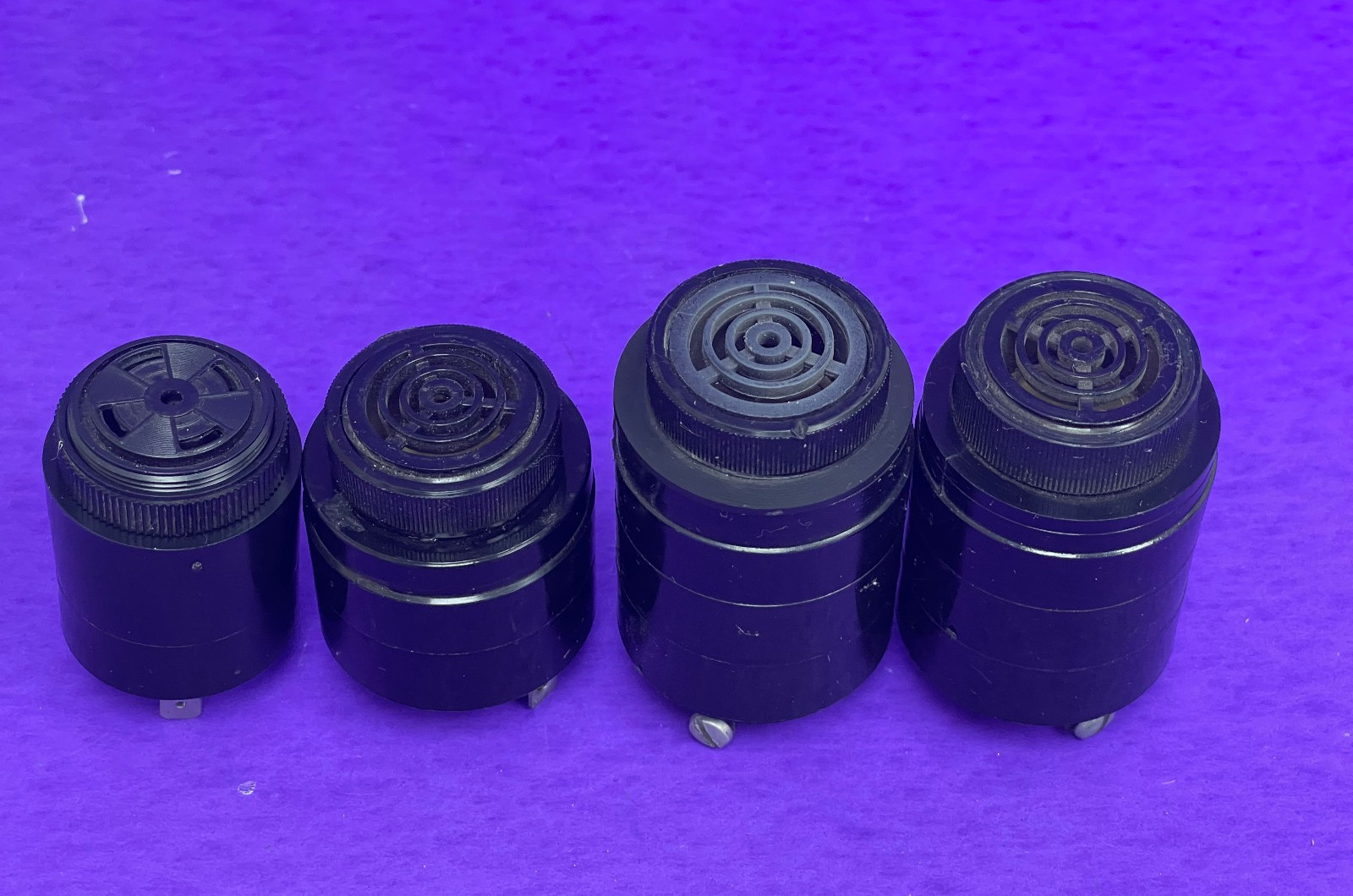 (3) Mallory Sonalert Piezo-Alarms &Bell Audiolarm XB-19-201-A(F) Audible Alarm