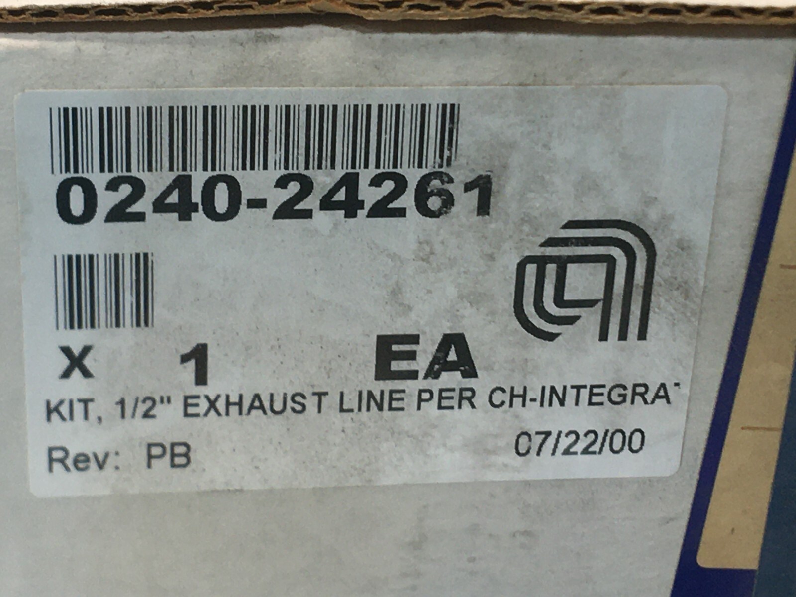 AMAT 0240-24261 KIT, 1/2″ EXHAUST LINE PER CH-INTEGRATION, 178962