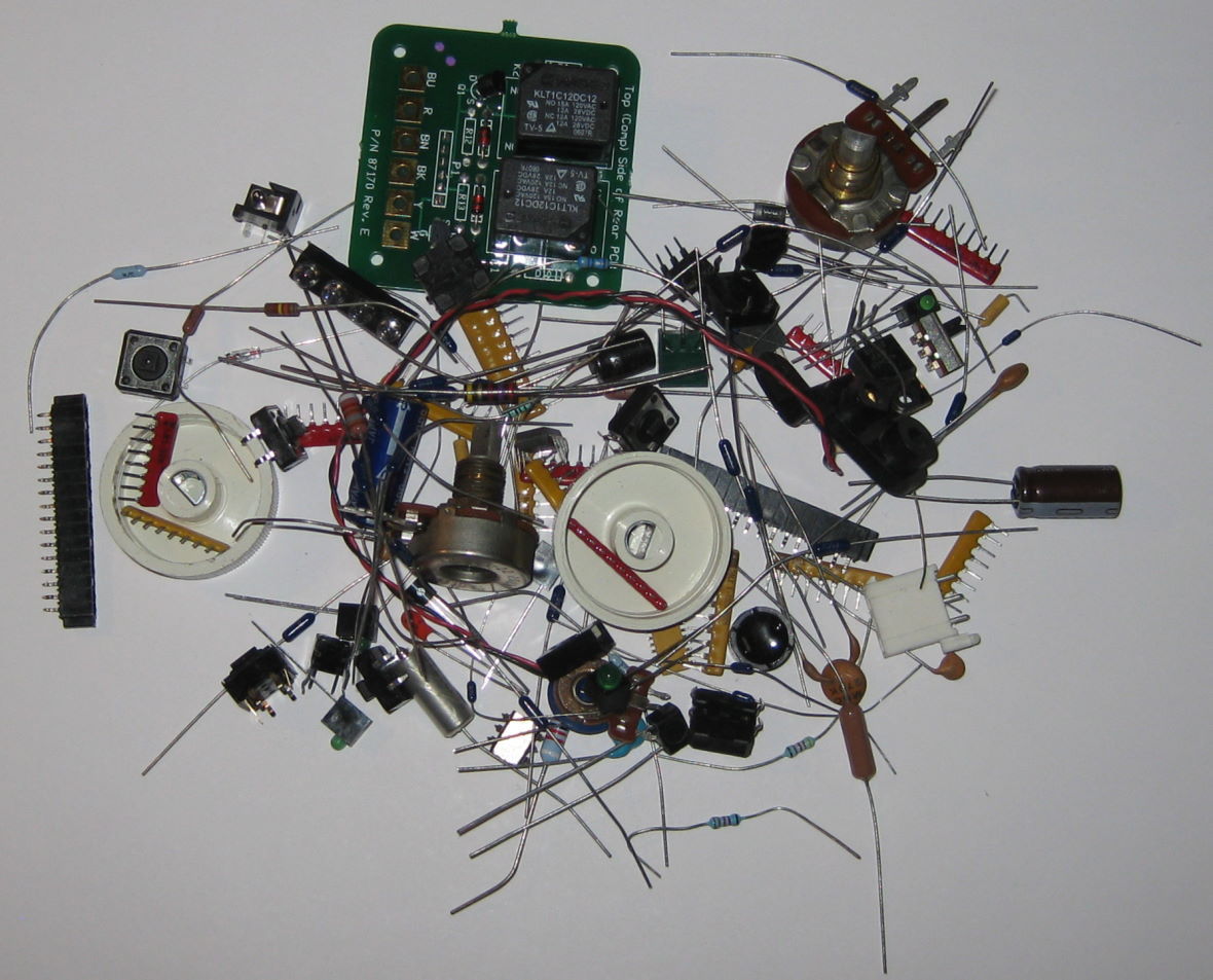 Electronic Part Assortment – Transistors, LEDs, Diodes, Resistors, Capacitors ..