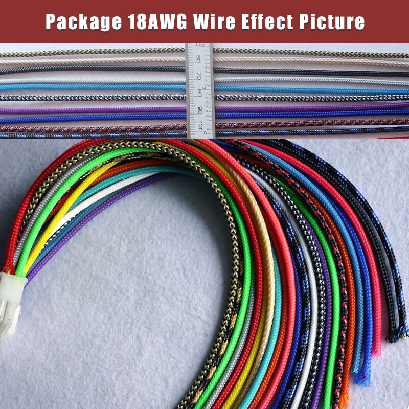 PET Expandable Braided Tube Harness Sheath Cable Wire Sleeving Dense 3mm Width
