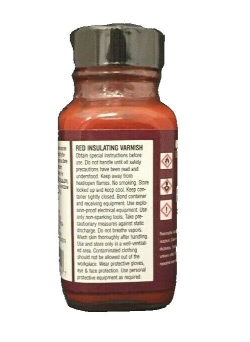 1x GC Electronics 10-9002-A Red Insulating Varnish 2 FL. OZ. New!