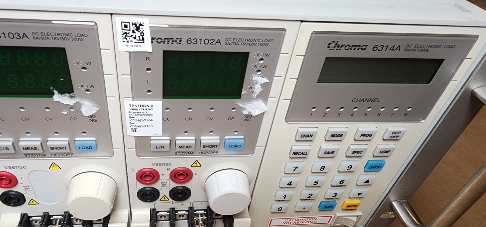 Chroma 6314A DC Electronic Load 4-Slot Mainframe w programmable 63102A 63103A