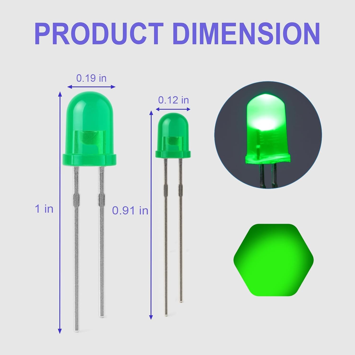 600Pcs 3mm 5mm LED Assortment Kit 6 Colors White Red Blue Green Yellow