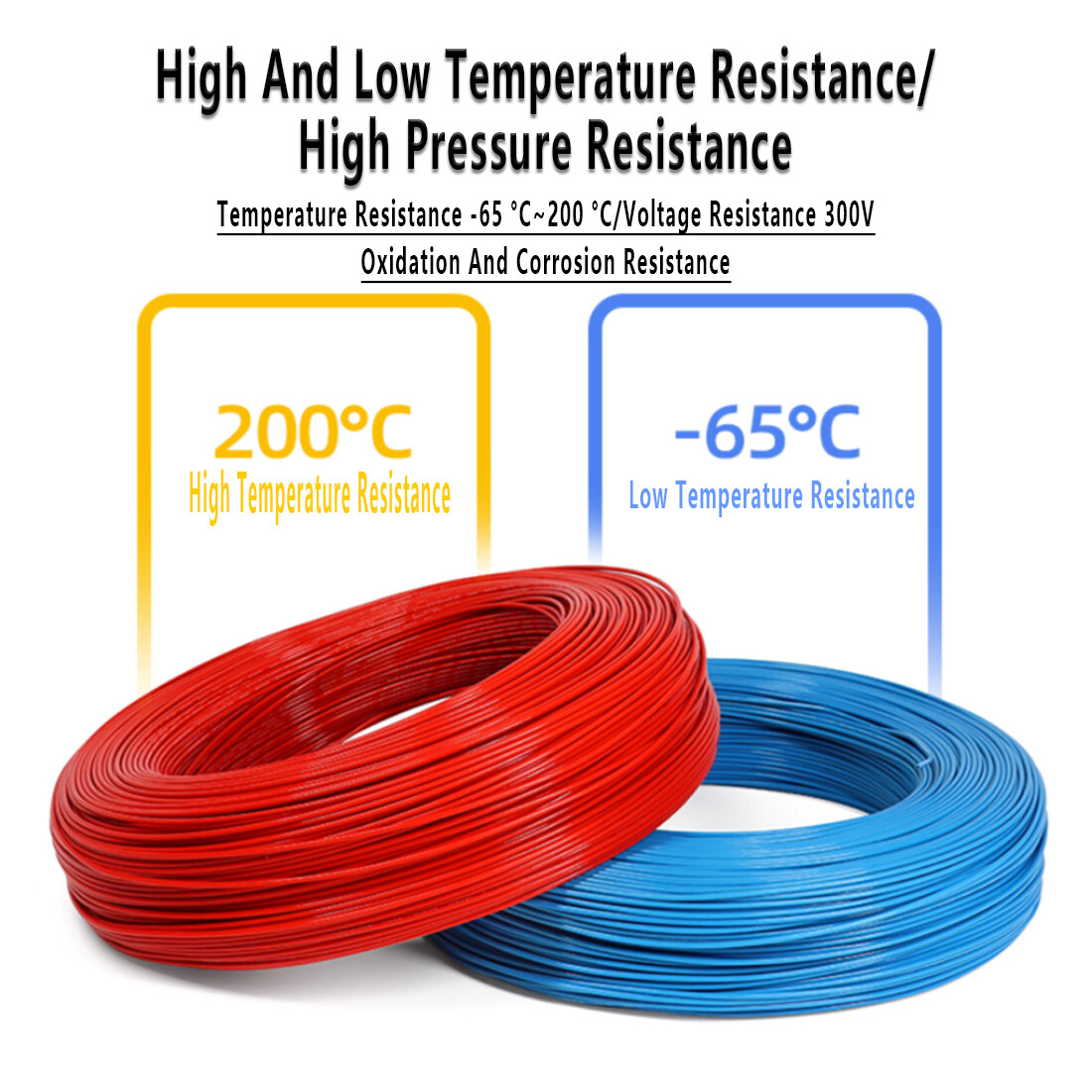 PTFE Cable Wire 12/14/16/18/20/22/24/26/28 AWG Flexible Tinned Copper Stranded