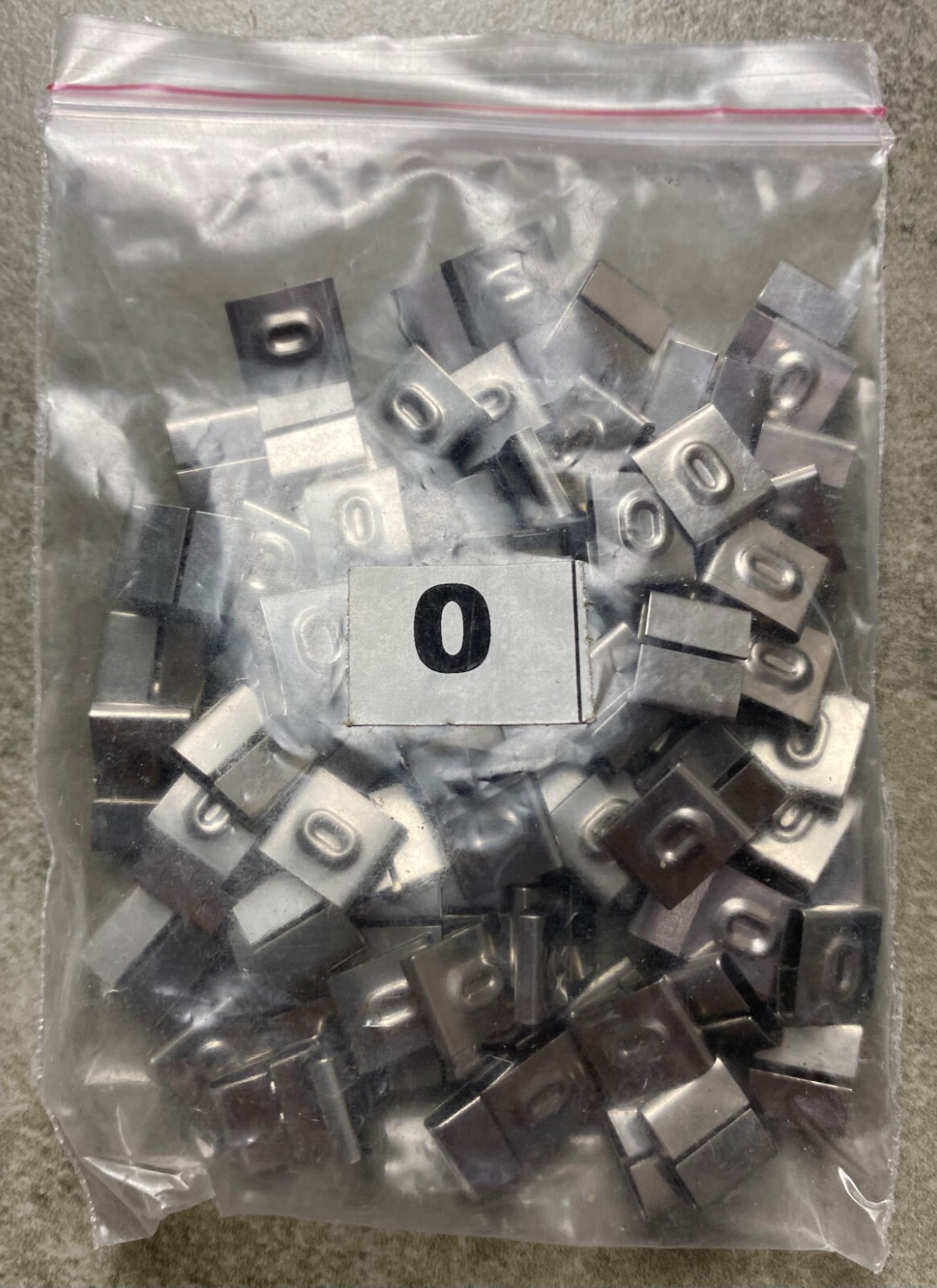 HAYATA ID-0, Stainless Steel Cable Marker 316SS, Symbol “0” , 100 Pc’s Pkt