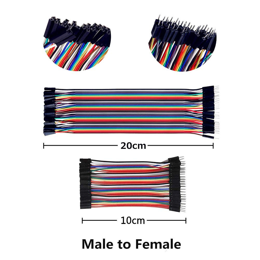240PCS Breadboard Jumper Wires Kit Male/Female for Arduino DIY Projects