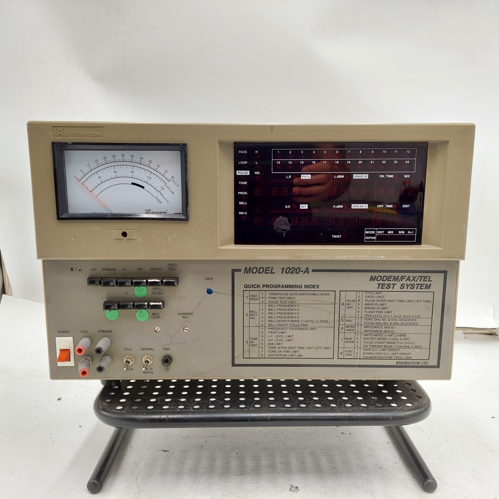 Sysgration 1020-A 1020A Tone Pulse Switchable Telephone Analyzer