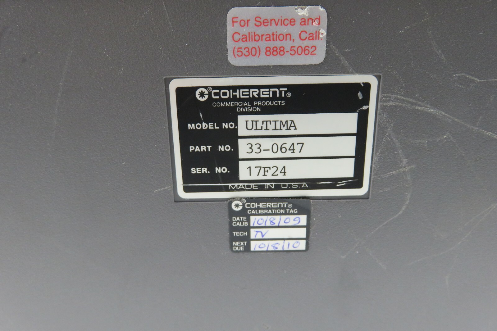 Coherent 33-0647 Ultima LabMaster 1 Channel Laser Power & Energy Analyzer System