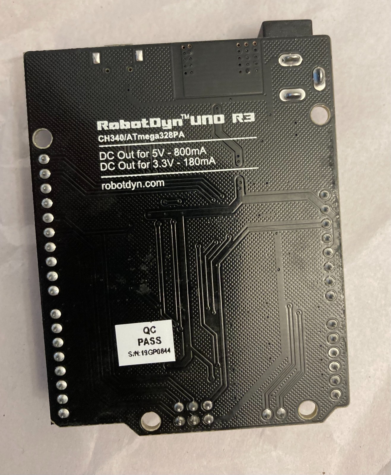 RobotDyn Uno R3 ATmega328P CH340G Clone Arduino Micro-USB