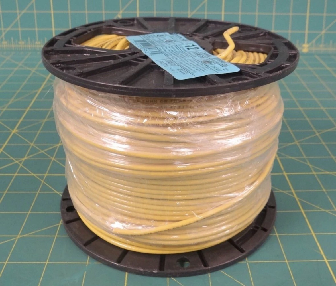 Encore THHN 12 AWG Yellow Copper Wire P/N 106100806440 500 Ft Spool