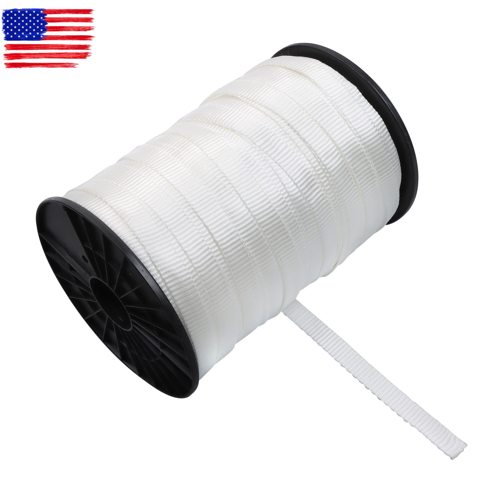 3/4″ × 600′ Mule Tape Flat Rope，Polyester Pull Tape，2500 Lb Tensile Capacity