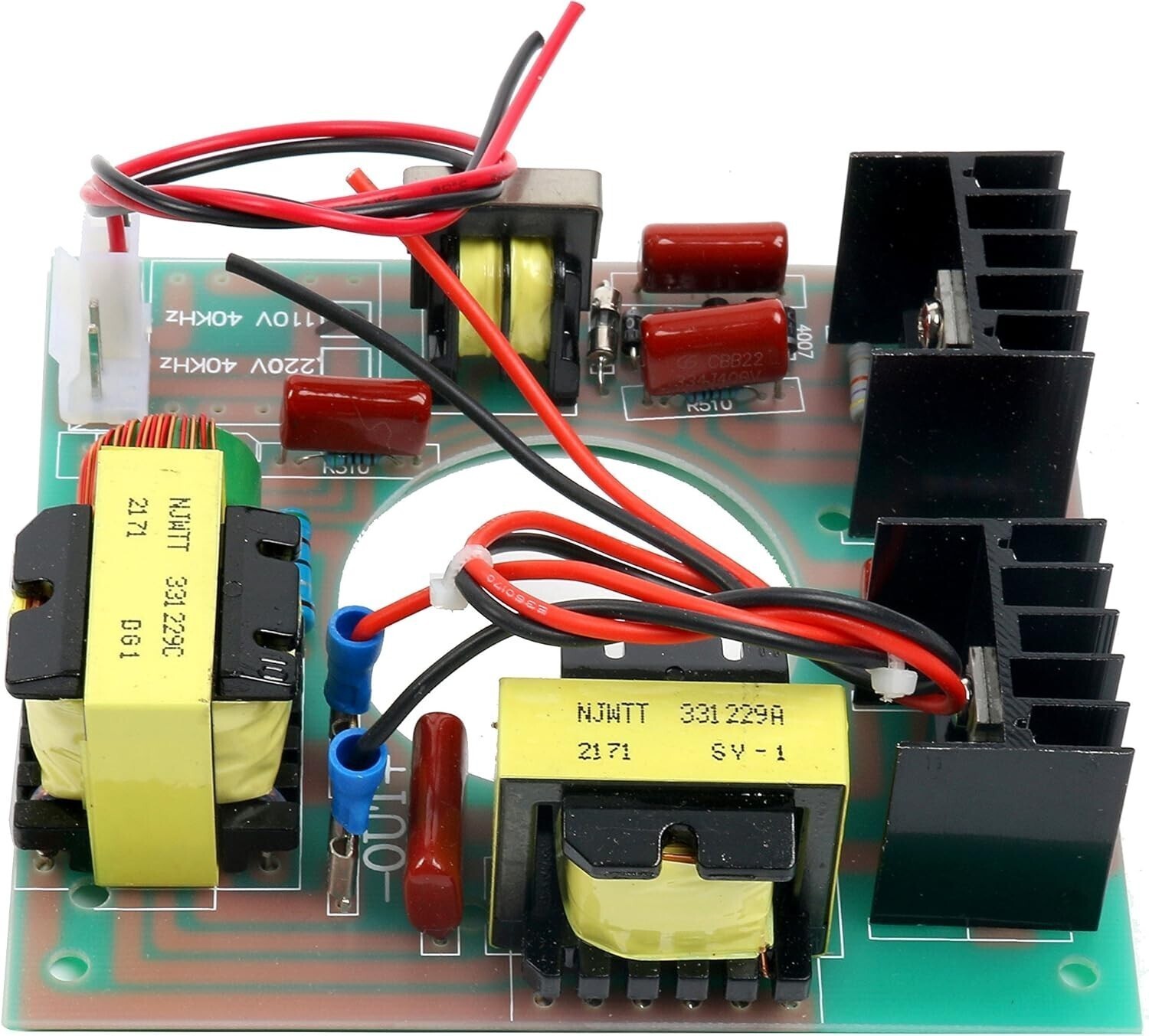 60W 40KHz Ultrasonic Cleaning Transducer Cleaner + Power Driver Board 110V AC