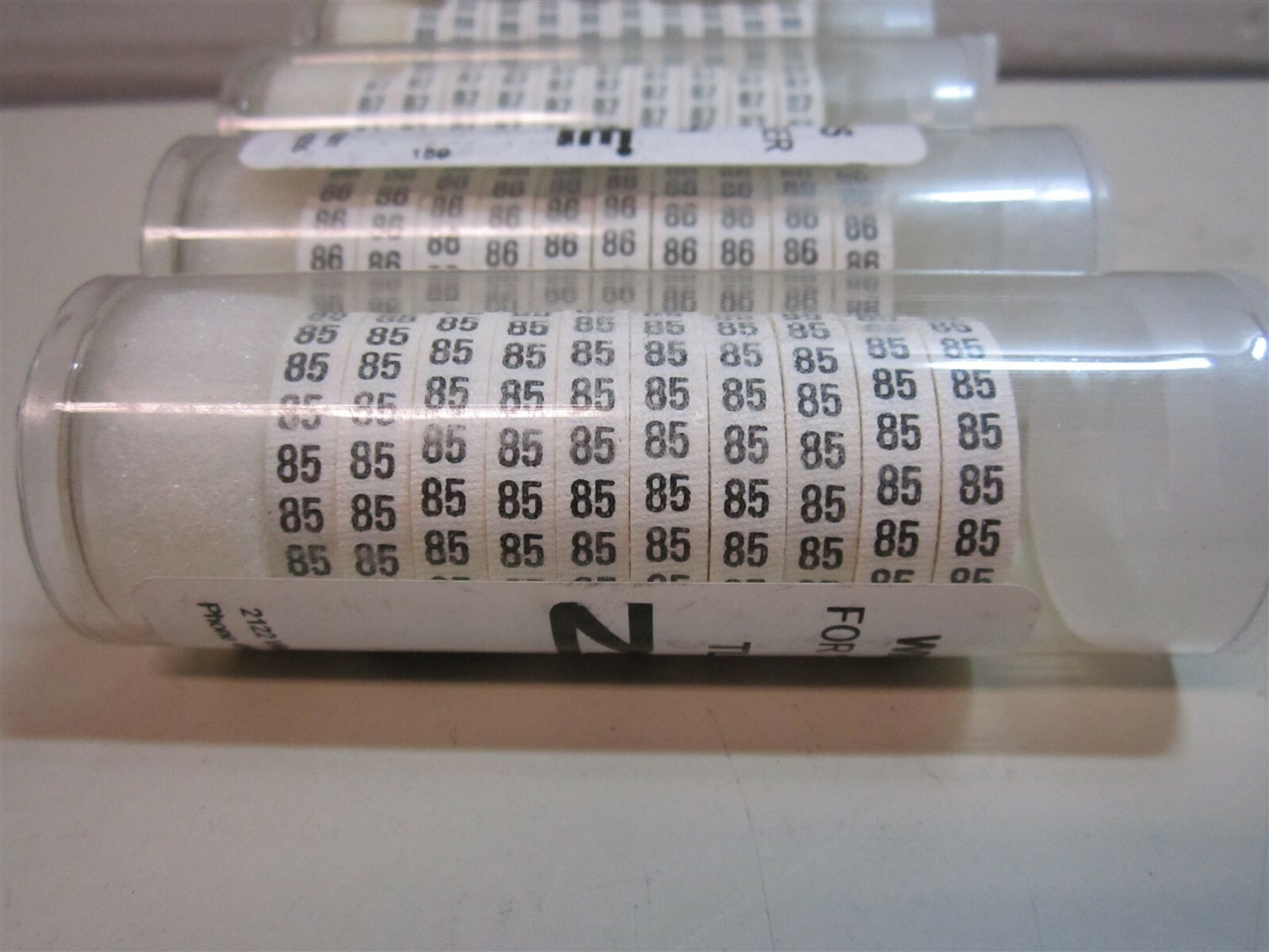 ZipTape TLC 8″ Cloth Wire Marking Tape Numbers 80-89 F/”DTL” Dispenser