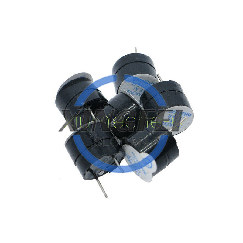 5PCS 5V Active Buzzer Magnetic Long Continous Beep Tone Alarm Ringer 12MM
