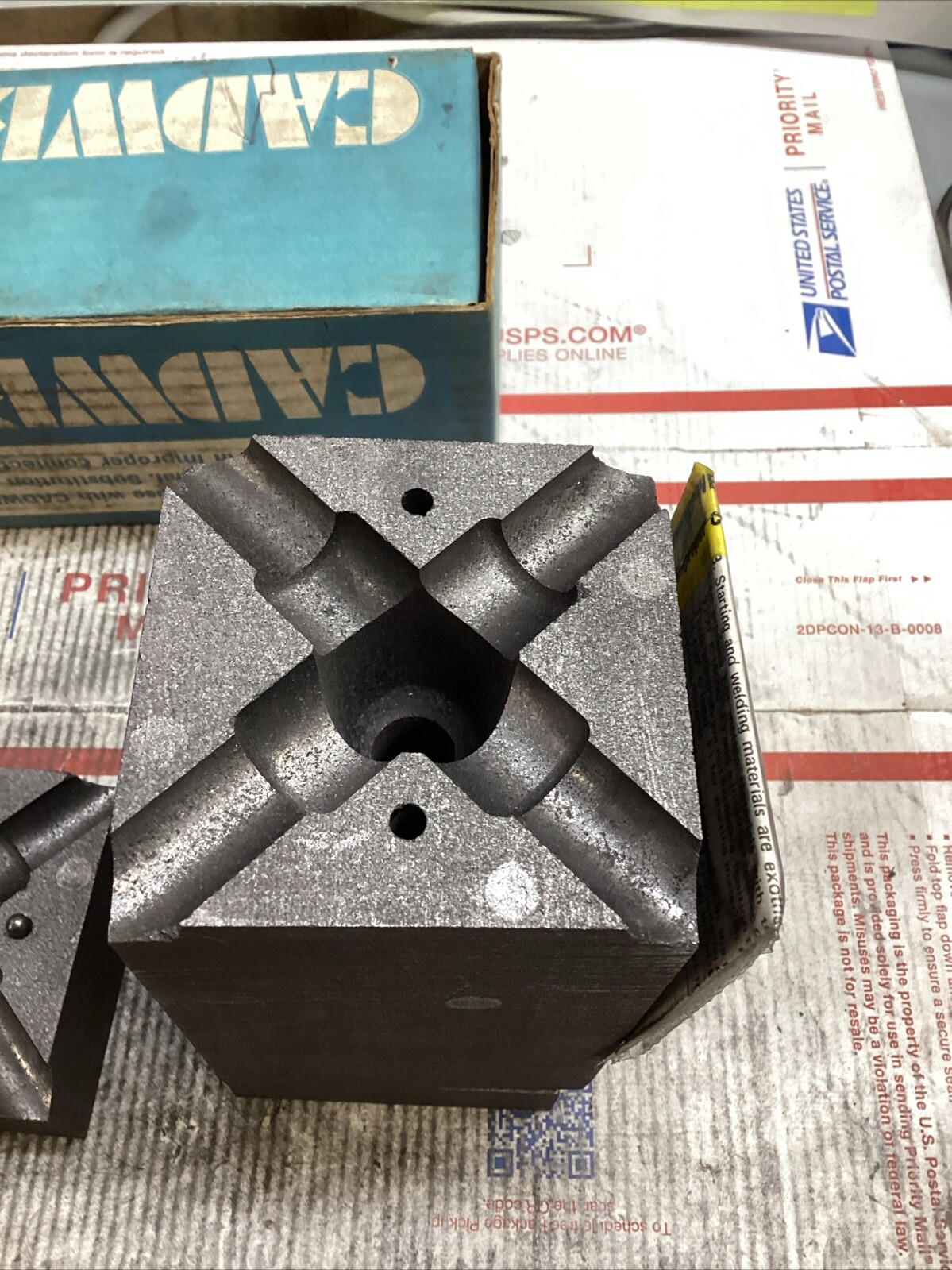 ERICO CADWELD XAC-2V2V MOLD 250CONC RUN & TAP #200 CART ED4U 3295