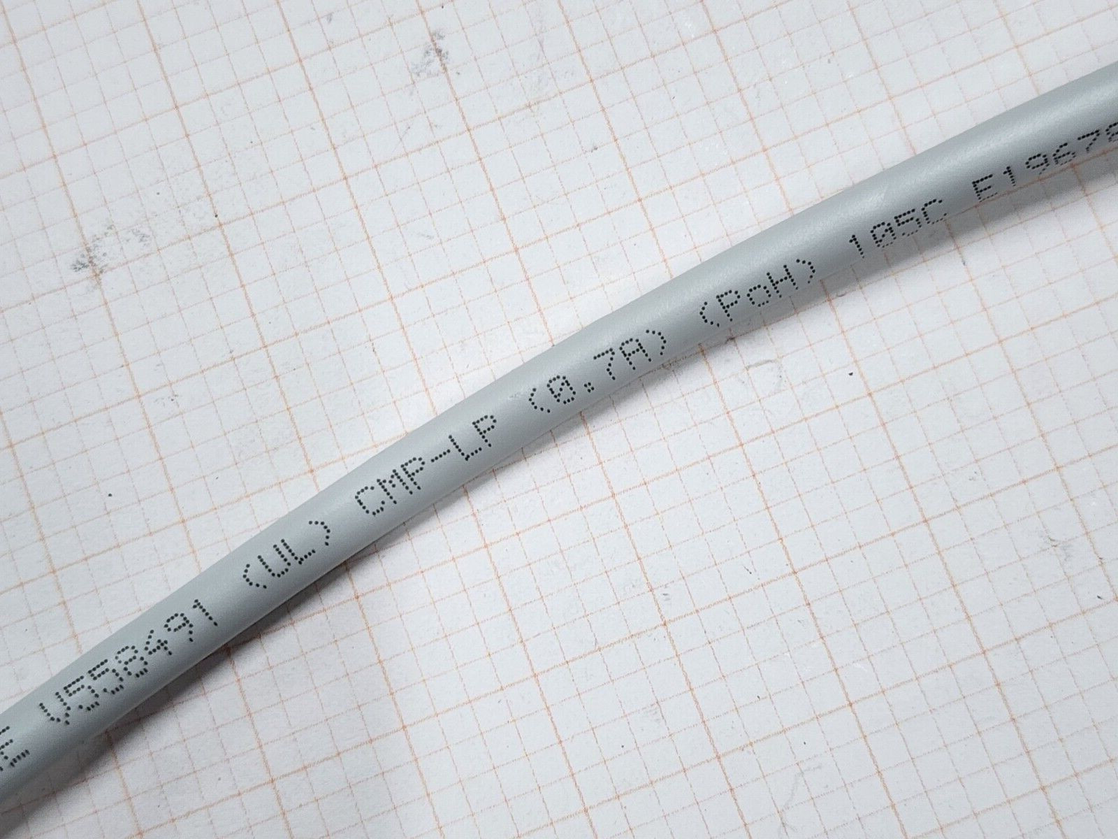 Panduit PUP6HD04IG-G Cat6A UTP Vari-MaTriX HD Network Cable Plenum CMP Gray/50ft