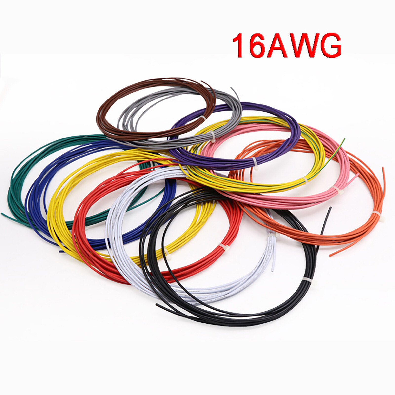 16AWG PVC Electronic Cable Tinned Copper Stranded Wiring 600V High TEMP 105℃