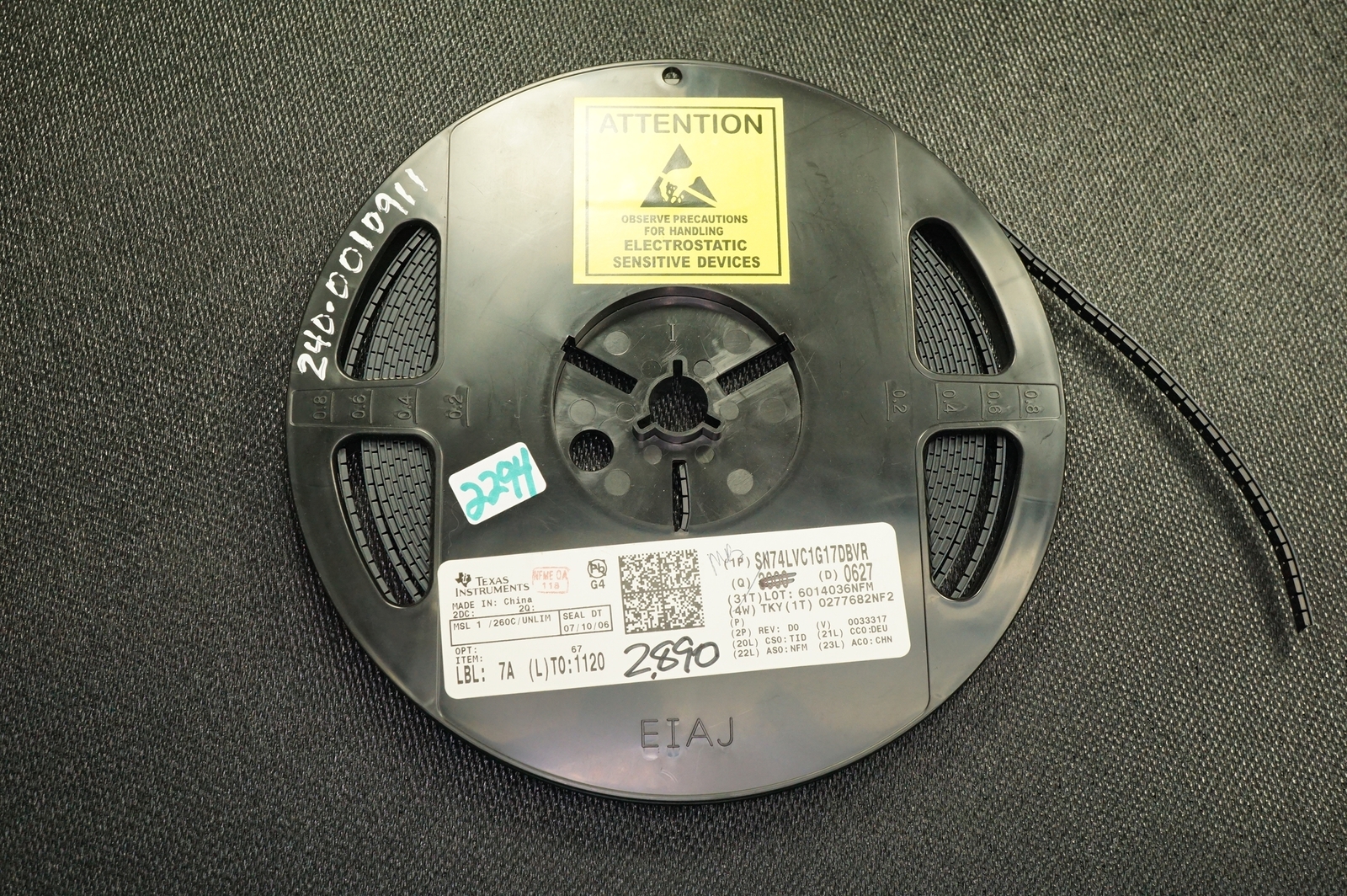 Lot of 20 SN74LVC1G17DBVR Texas Instruments Non-Inverting Buffer Single 5 Pin