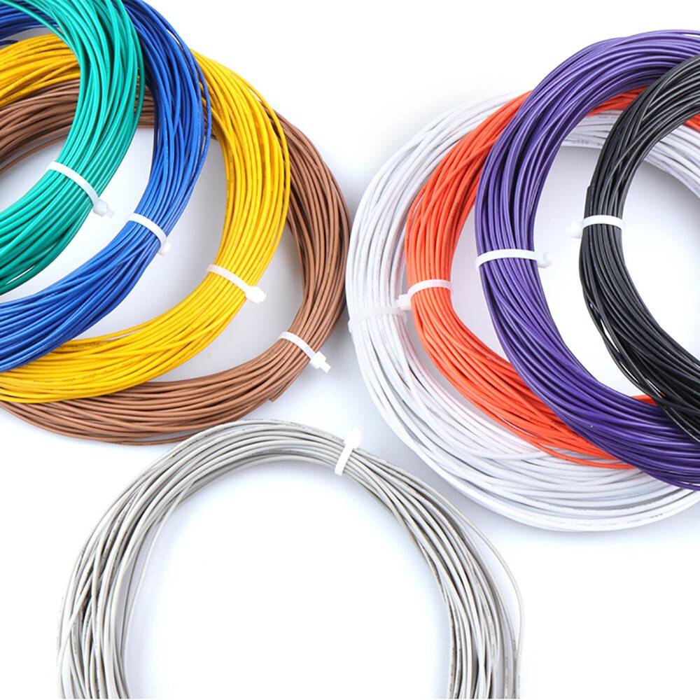 16 AWG~30 AWG Flexible Electronic Wire UL1007 Stranded Cable 12 Colors 300 Volt